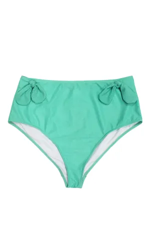 Wolf & Whistle Bunny tie high waist brief mint Curve