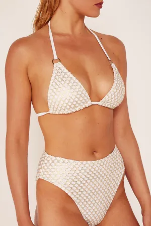 Wolf & Whistle Gold fishnet high waist brief