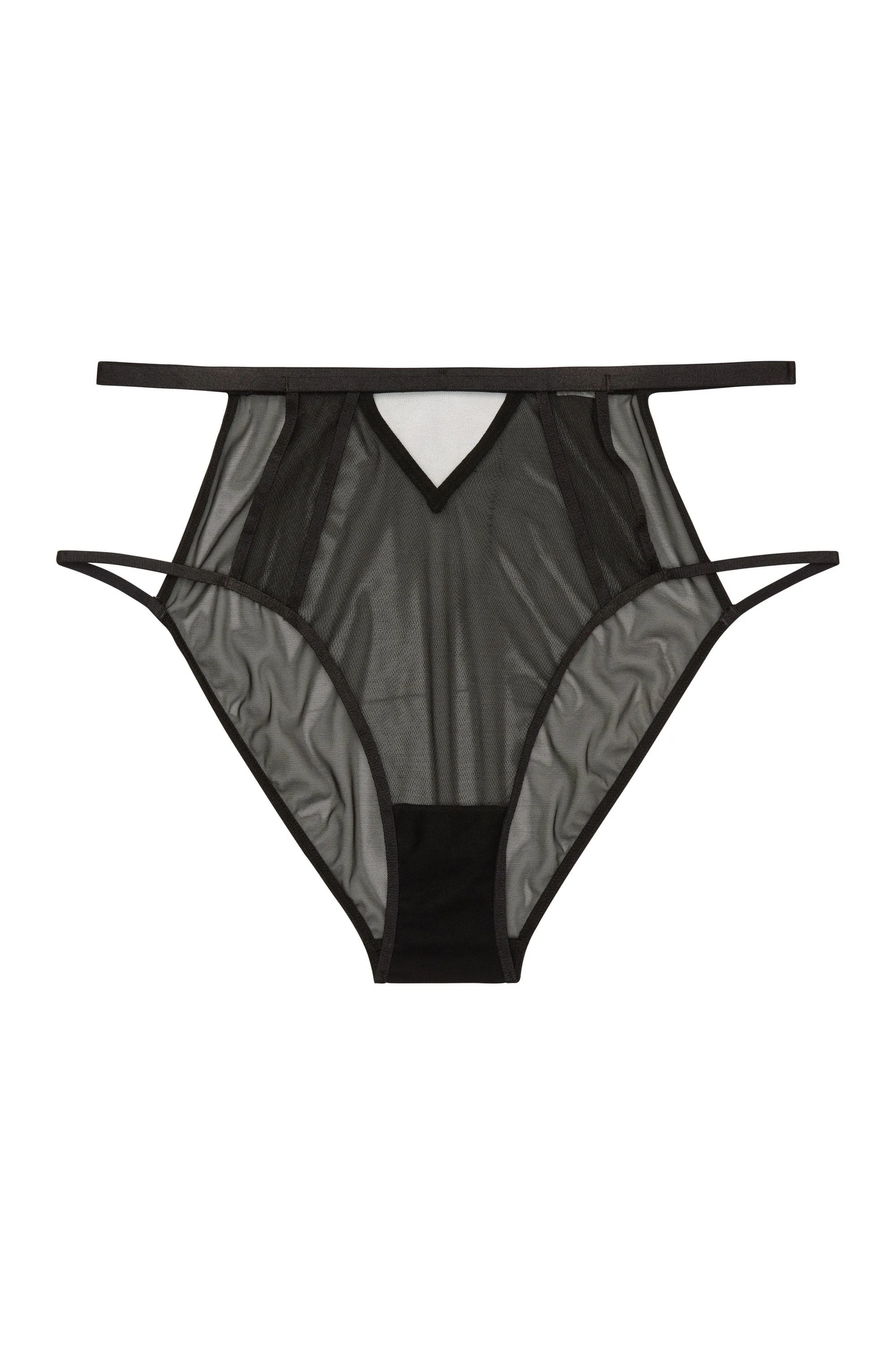 Wolf & Whistle Jade Panelled Cut Out High Waist Brief