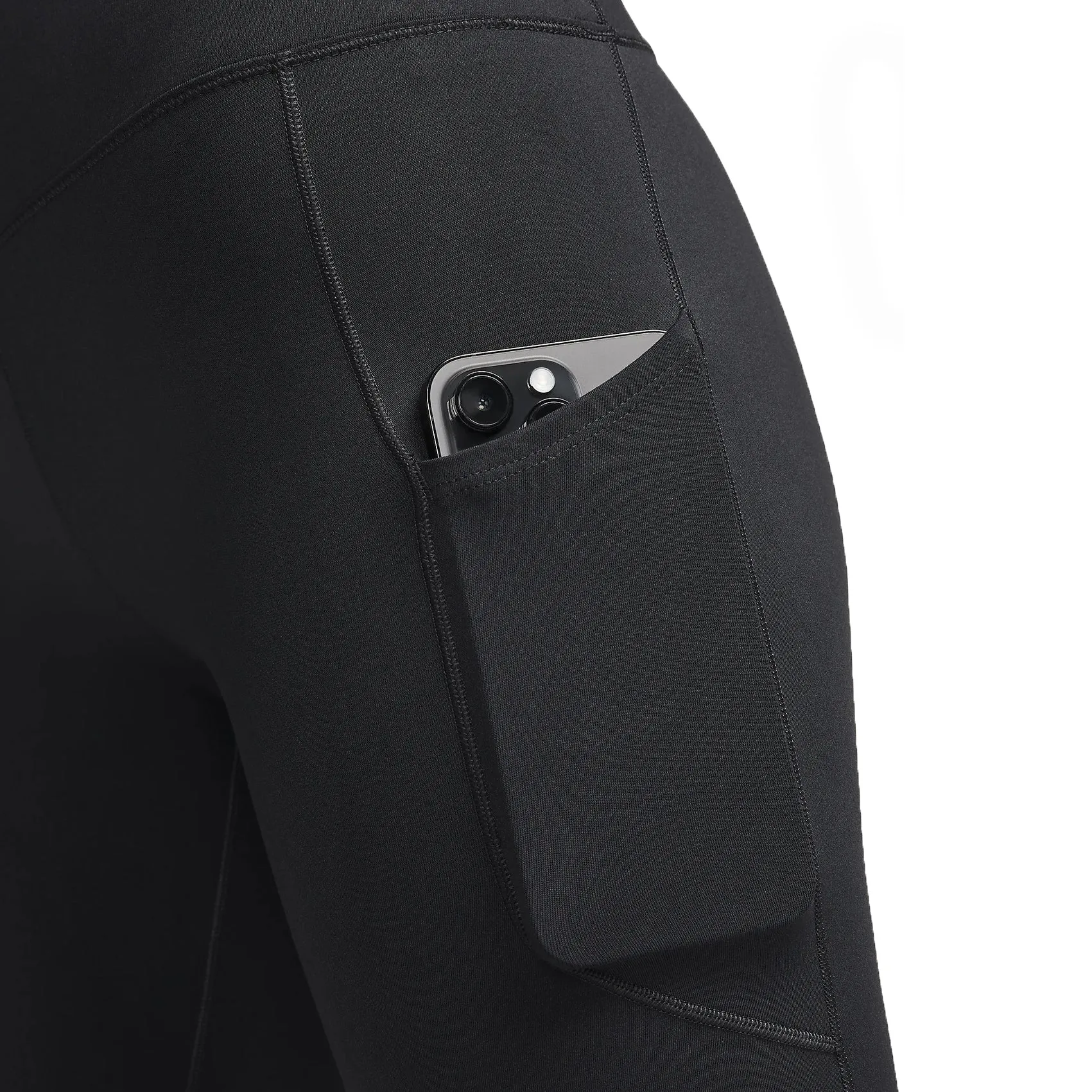 Womens Nike Dri-Fit One High-Waisted 8-Inch Biker Shorts With Pockets