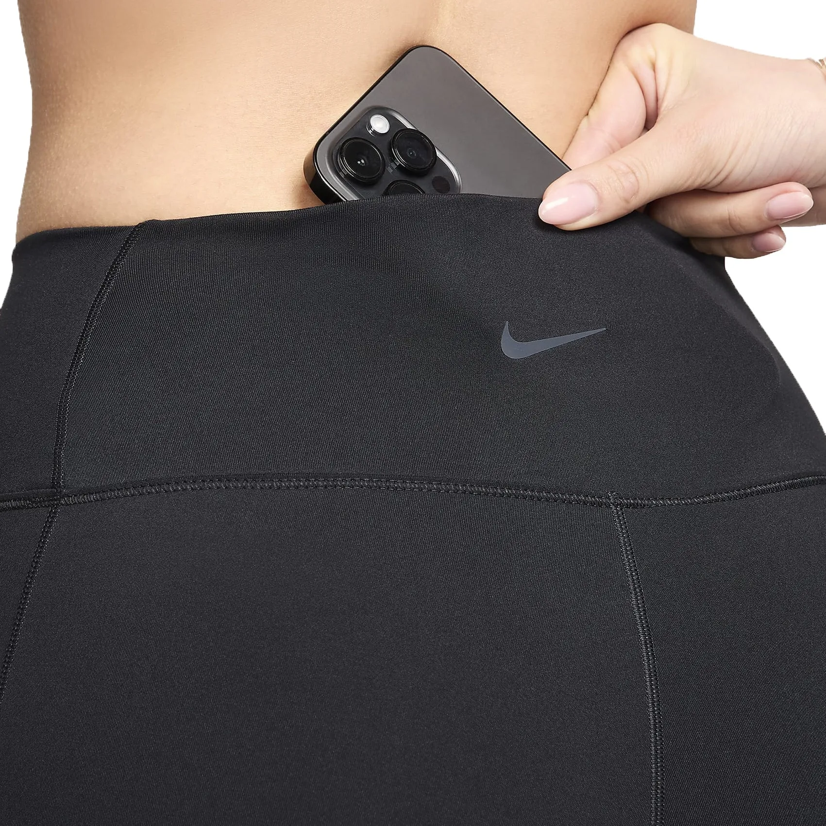 Womens Nike Dri-Fit One High-Waisted 8-Inch Biker Shorts With Pockets